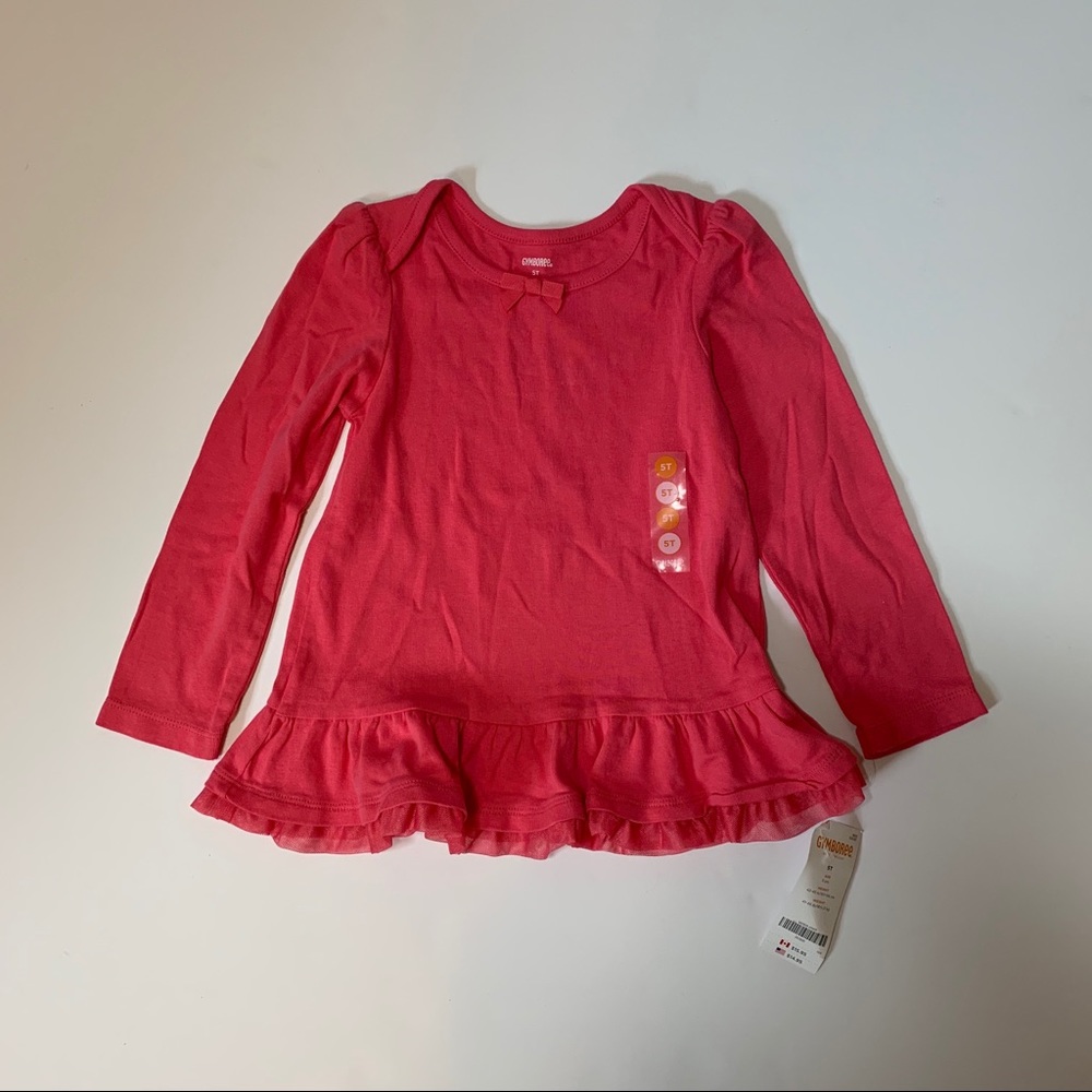 NEW Gymboree Pink Ruffle Tee 5